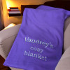 Personalised Blanket Purple Snuggle Throw