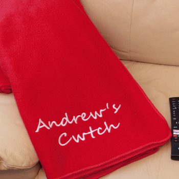 Cwtch Blanket Personalised Fleece Throw