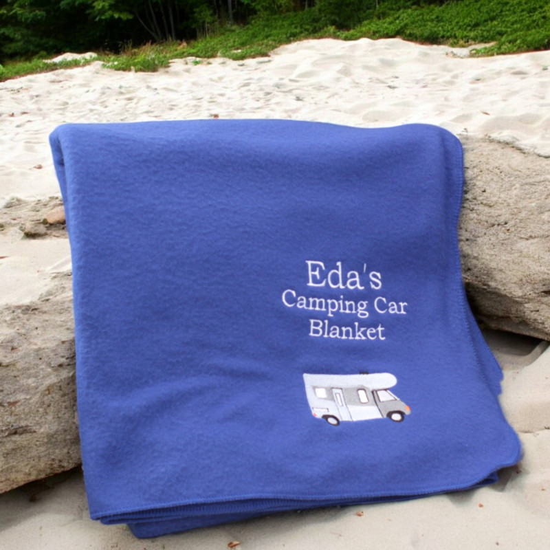 Motorhome Blanket Personalised Fleece Throw RV Campervan