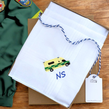 Ambulance Handkerchiefs 3 Personalised Emergency Service Hankies