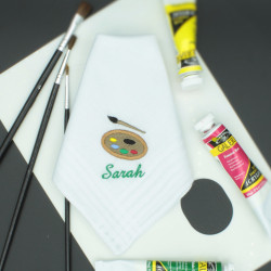 Artists Handkerchief Painters Personalised Gift Hanky