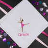 Childrens Ballet Handkerchiefs Ballerina Dancer Hankies Gift Set