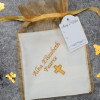 Cross Embroidered Handkerchief Personalised Christening Communion Hanky