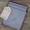 Mens Handkerchief Set Personalised Light Blue Hankies