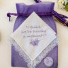 Ladies Keepsake Handkerchief Personalised Special Message Lace Hanky