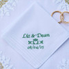Claddagh Handkerchief Irish Celtic Wedding Gift Hanky
