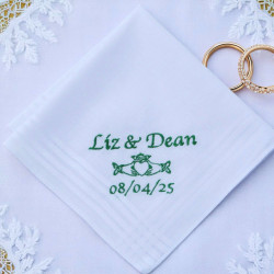 Claddagh Handkerchief Irish Celtic Wedding Gift Hanky