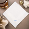 Personalised Gents Handkerchief Single Classic White Cotton Hanky