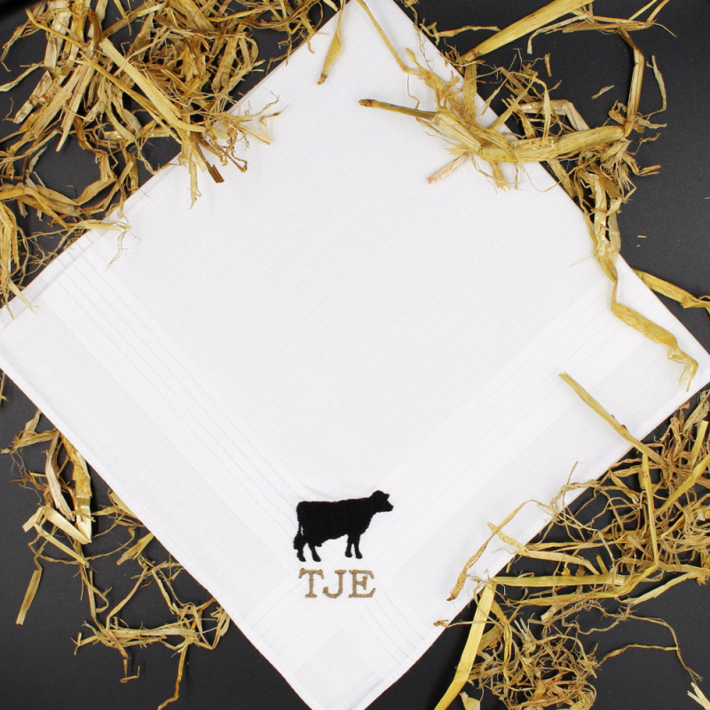 Personalised Handkerchief Cow Hanky