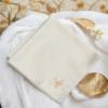 Personalised Ivory Satin Hanky Cream Satin Handkerchief