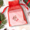 Christmas Handkerchiefs Personalised Bells Gift Set of 3 Hankies