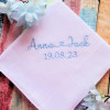 Engagement Gift Hanky Mans Personalised Handkerchief