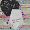Engagement Gift Hankie Personalised Ladies Lace Handkerchief