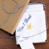 Dad Handkerchiefs Set Star Embroidered Personalised Hankies