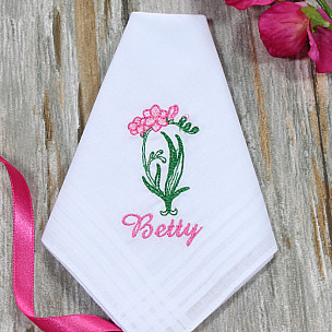 Ladies Personalised Hankies