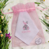 Childs Bunny Hankies Personalised Rabbit Handkerchiefs Set