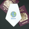 Travellers Handkerchiefs Set Personalised Globe-Trotters Gift Hankies