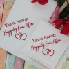 Happily Ever After Hankies Mr and Mrs Wedding Handkerchiefs Pair