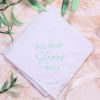Happy Tears Gift Hanky Mans Personalised Handkerchief