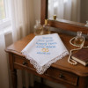 Ladies Keepsake Handkerchief Personalised Special Message Lace Hanky