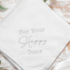 Happy Tears Gift Hanky Mans Personalised Handkerchief