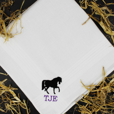 Personalised Handkerchief Pony or Horse Hanky