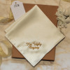Personalised Ivory Satin Hanky Cream Satin Handkerchief
