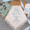 Ladies Keepsake Handkerchief Personalised Special Message Lace Hanky