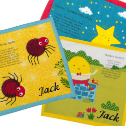 Childrens Story Handkerchiefs Nursery Rhyme Hankies