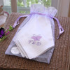 Butterfly Handkerchiefs Embroidered Butterfly Hankies Set of 3