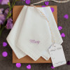 Personalised Handkerchiefs Ladies Gift Boxed Set of 3
