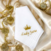 Personalised Ladies Handkerchiefs Royal Crown Hanky
