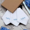 Personalised Handkerchiefs Ladies Gift Boxed Set of 3