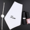 Ladies Handkerchief Personalised White Cotton Hanky