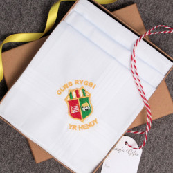 Logo Design Gift Handkerchiefs Embroidered Hanky Set