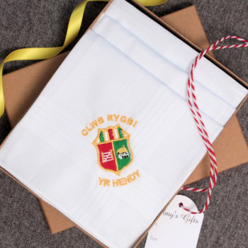 Logo Design Gift Handkerchiefs Embroidered Hanky Set