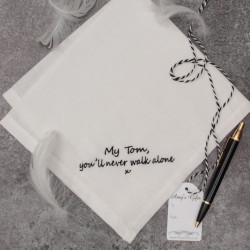 Memorial Verse Handkerchief Personalised Funeral Hanky