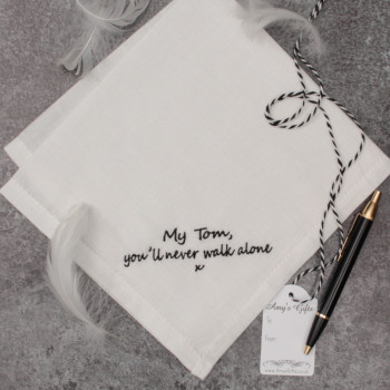 Memorial Verse Handkerchief Personalised Funeral Hanky