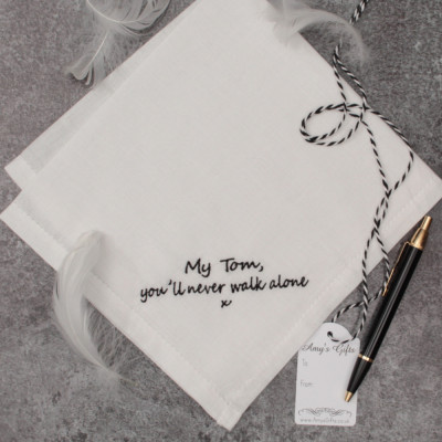Memorial Verse Handkerchief Personalised Funeral Hanky