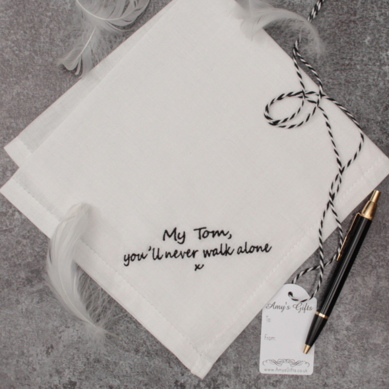 Memorial Verse Handkerchief Personalised Funeral Hanky