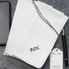 Mens Personalised Handkerchiefs Set of 7 Embroidered Hankies