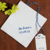 Personalised Handkerchief Mens Message Embroidered Handkerchief