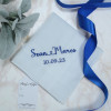 Engagement Gift Hanky Mans Personalised Handkerchief