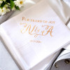Mens Wedding Hanky Tears of Joy Rose Gold Print