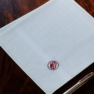 Diamond Monogram Handkerchiefs | Luxury Mens Gift Hanky