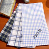 Mens Handkerchiefs Set Personalised Blue Chequered Hankies