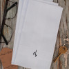 Monogram Handkerchiefs Mens Single Initial Hankies Gift Set