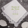 Wedding Handkerchiefs Set Mother of Bride and of Groom Lace Hankies