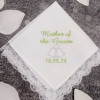 Wedding Handkerchiefs Set Mother of Bride and of Groom Lace Hankies
