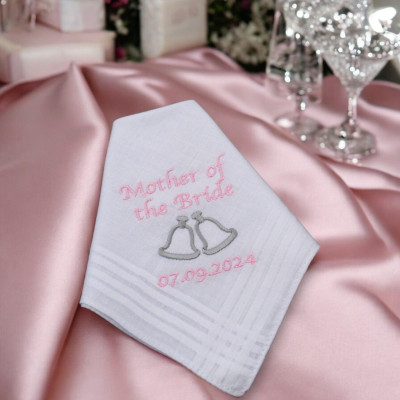 Wedding Handkerchief Mother of the Bride Ladies Hanky